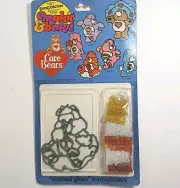 1985 Makit & Bakit Care Bears Suncatcher Kit Stained Glass Secret Bear NOS