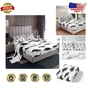 Kids Jungle Animal Print Bedding Set - Full Size Microfiber Sheets for Fun