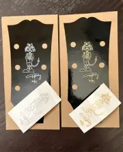 Angus Young AC/DV Sketch Signature SG Guitar headstock UV DTF instant Decal