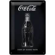 Nostalgic Art 20x30cm Metal Wall Hanging Sign Coca Cola Sign of Good Taste Decor