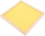 1pc Wooden Frame Message Board Bulletin Board Handmade Photographs Felt Menu Board Decorative Hanging Pin Board Photo Display Board Hexagon Memo Board Notice Board Felt Cloth Child