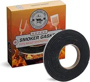 FireBlack Hi Temp BBQ Smoker Gasket Self Stick 15 Ft High Heat 1/2 X 1/8 Black