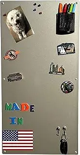 Generic Large Magnetic Board for Wall - Magnet Display Board - Magnetic Bulletin Board - Dry Erase Memo Board- Made in USA (Metallic Silver, 15""Wx30""L), MB1530MS