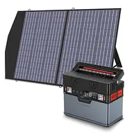 ALLPOWERS Portable Power Station S300Plus 78000mAh with Solar panel SP027 100W, MPPT Solar Generator with 300W AC Outlet, UPS Function, Power Supply Backup for Camping RV Outdoors Travel