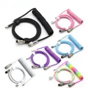 3M Custom Gaming Machine Keyboard Spiral Coiling Cable Wire Desktop Connector US