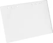 HOMSFOU Sturdy Acrylic Binder Cover Loose Leaf Acrylic Journal Binder Notebook Cover Memo Pad