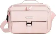 [MOSISO] Camera Bag Case, DSLR/SLR/Mirrorless Photography Camera Messenger Bag Compact Crossbody Padded Shoulder with Rain Cover Compatible with Canon/Nikon/Sony, Lenses, Pink