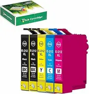 TAAUS 5 Pack 212XL Ink Cartridges Compatible for Epson 212 212 XL Ink Cartridges Epson Expression Home XP-2100 XP-3100 XP-3105 XP-4100 Workforce WF-2810 WF-2830 WF-2850 (2BK,1C,1M,1Y)