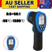 Digital Infrared Thermometer High Temperature -50℃~1500℃ Laser Gun Industry 30:1