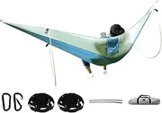 mivceklw Outside Hammocks for Adults,Portable Adults Camping Hammock | Waterproof Nylon Lightweight Outdoor Supplies for Garden Yard Camping Beach Hiking Fishing BBQ