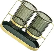 CIYODO Golden Organizer Creative Chopsticks Holder with Drain Multi Purpose Storage Cage for Cutlery Forks and Knives for Home Use