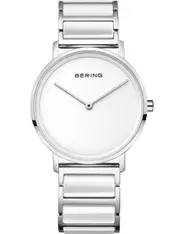 Bering 18535-754 White Dial Silver Stainless Steel Womens Watch