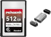 Pergear 512GB CFexpress 4.0 Type A Memory Card, Up to 1780MB/s Read Speed & 1600MB/s Write Speed,for Raw,8K 30P Recording, Compatible for Sony Camera,ILME-FX3,ILME-FX6,ILME-FX30