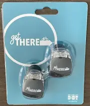 NEW Bike Lights Set Headlight Taillight Caution Bicycle Lights By Get There BNIP