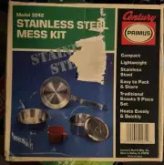 Century Primus 3242 Stainless Steel Camping Mess Kit 5 Pieces w/Original Box