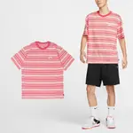 NIKE 短袖 SB TEE 男款 條紋 寬鬆 刺繡 短T 短袖上衣 [ACS] FQ3712-838