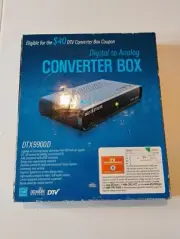 Digital Stream DTX9900 Digital To Analog TV Converter Box, Remote, Dolby Digital