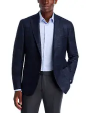 Vince Loro Piana Fabric Wool, Silk & Cashmere Plaid Slim Fit Sport Coat