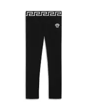 Versace Girls' Medusa Embroidered Jersey Leggings - Big Kid