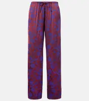 [Dries Van Noten] Dries Van Noten Jacquard straight pants AU 10 purple