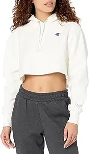 Champion Women's Cropped Pullover Hoodie, Reverse Weave Cropped Hooded Sweatshirt, Our Best Cropped Hoodies for Women