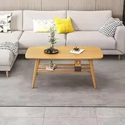 Coffee Table, Sofa Side Table, Living Room Wood Table, Bamboo Office Tea Table, Bedroom Table, Balcony Table A67 (Bamboo, 80X40X45CM)