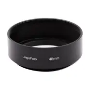 LingoFoto 48mm Black Standard Metal Lens Hood Shade for QL17 GIII DSLR Camera