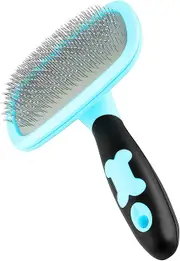 Brush for Dogs and Cats Grooming Comb for Dogs and Cats with Long and Short Bristles-Blue
