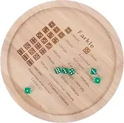 PHENOFICE 1 Set Wooden Dice Tray for Family Gatherings Stylish Farkle Dice Game Accessory Board Game Supplies Compact Lightweight Design for Parties and Travel