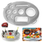 Pool Floating Holder,Inflatable Drink Holder Food Floating Tray Beach Cup Holder