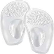 Metatarsal Pads - Heel Cushion Pads | Foot Cushions & Pads | High Heel Cushion Pads | Clear Ball Of Foot Cushion Pads | Non-Sticky Foot Cushions | Thin Foot Arch Pads For High Heels, Boots, Shoes