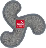Plush Dog Toy for Chewers -Frisbee- Soft, Durable, Squeaky & Tough - Cute Stuffed Pet Chew Toy for Small & Medium Dog Breeds & Puppies by Louie Living - Ideal for Pet Owners