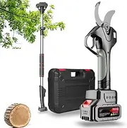 Electric Pruning Shears, Cordless Secateurs Max 40mm Cutting Diameter Tree Branch Cutter Electric Scissors, With Extension Rod, 4500mAh Battery,Fast Charging(‎1Battery)