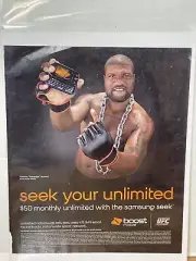 2011 Boost Mobile Quinton Rampage Jackson MMA Vintage Print Ad