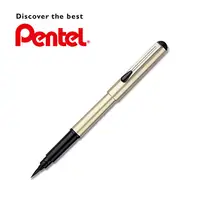 在飛比找PChome24h購物優惠-日本 PENTEL 飛龍 珠光系列攜帶型卡式毛筆(金桿/XG