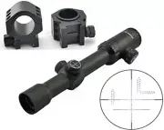 Visionking 1-12x30 Tactical Mil Dot 30mm Rifle scope 308 223 Low Picatinny Rings