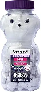 Sambucol Natural Black Elderberry Chewable Teddies, 60 each