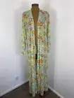 New Savage x Fenty M/L Duster Full Length Robe Free Spirit Lace Back Floral 60’s