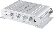 Digital Hi-Fi Power Amplifier 2.1Ch Subwoofer Stereo O Player Car Cycle Home Power Amplifier Silver