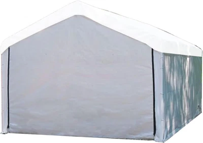 Portable Carport Garage Shelter Canopy (Single Enclosure Walls)