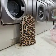 Leopard print Laundry Bag | Large Washable Clothes Sack | Travel, Dorm, Gym,