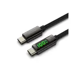 POLYWELL USB TYPE-C TO C 100W 數位顯示PD快充線 適用IPAD 安卓 筆電