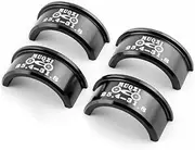 Naapesi Premium Bike Handlebar Shim,4 Pieces Bicycle Handlebar Stem Shim,Handlebar Converter, Handle Bar Adapter Reducer, Lightweight, Corrosion-Resistant Aluminum Alloy Reducer,25.4 mm to 31.8 mm