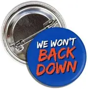 We Won't Back Down Gators Florida Football Swamp Fight Song Button Badge Pin, Metal