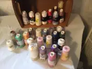 vintage 38 Spools New thread thread different colors