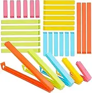 27PCS Bag Sealing Clips,Reusable Plastic Food Clips Bag Clips in 5 Size for Food Snack Storage-7/5.2/4.3/3.1/2.4inch
