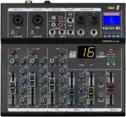 Weymic F4-Pro Professional Mixer | 4-Channel 2-Bus Mixer/w USB Audio Interfac...