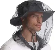 2Pcs Outdoor Fishing Cap Anti Mosquito Insect Net Mesh Face Cover Protector for Travel Camping Fishing