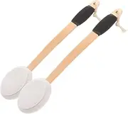 FOMIYES 2pcs Shower Body Brush Long Handle Sponge Back Sponge on A Stick Body Brush Handled Washer Scrubber for Foot Body Limited Motion