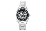 Bulova Classic Surveyor Stainless Steel Silver Skeleton Dial Automatic 96A293 Men's Watch